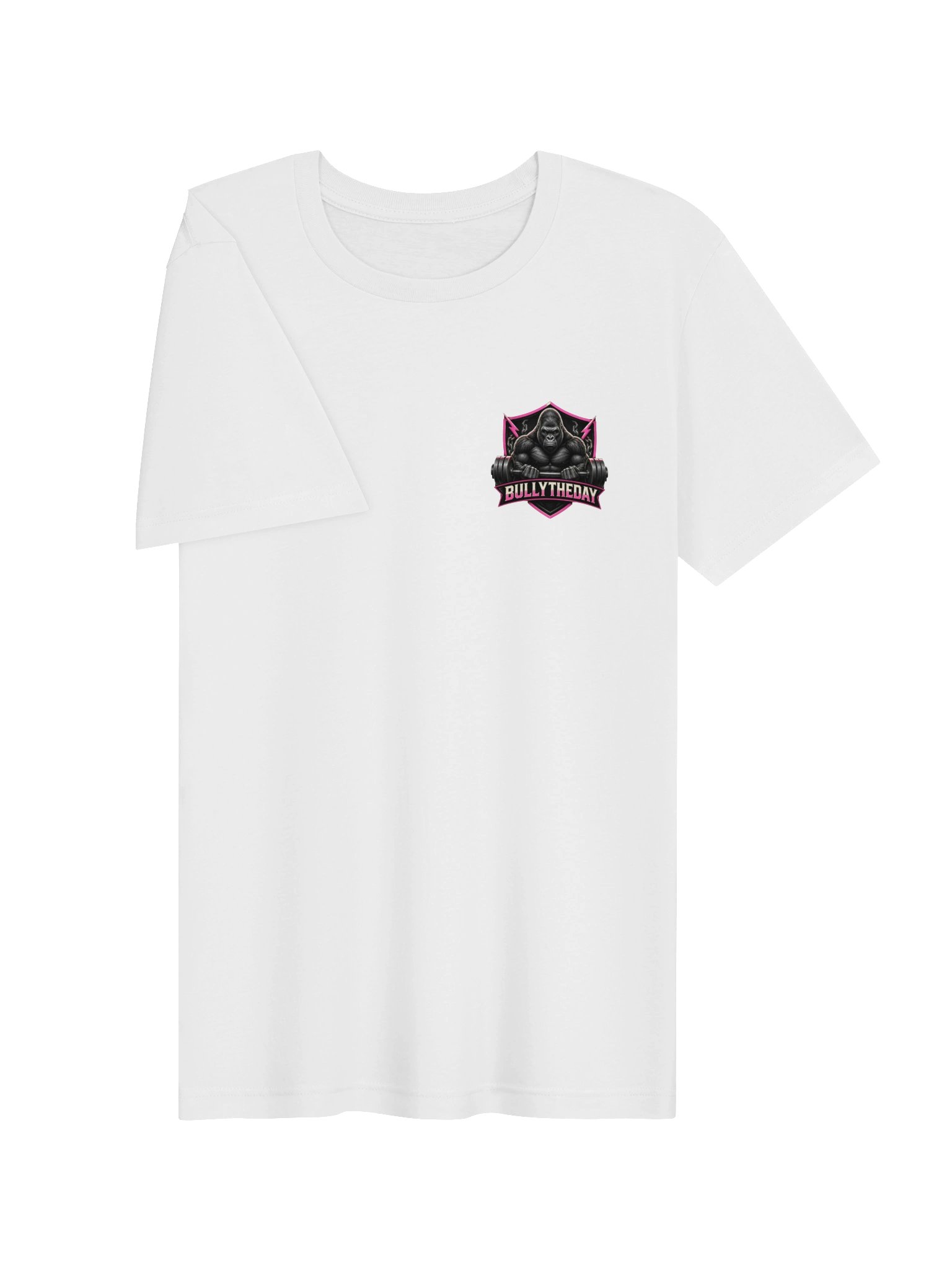 Bully The Day Stacked Tee - White/Pink product image (2)