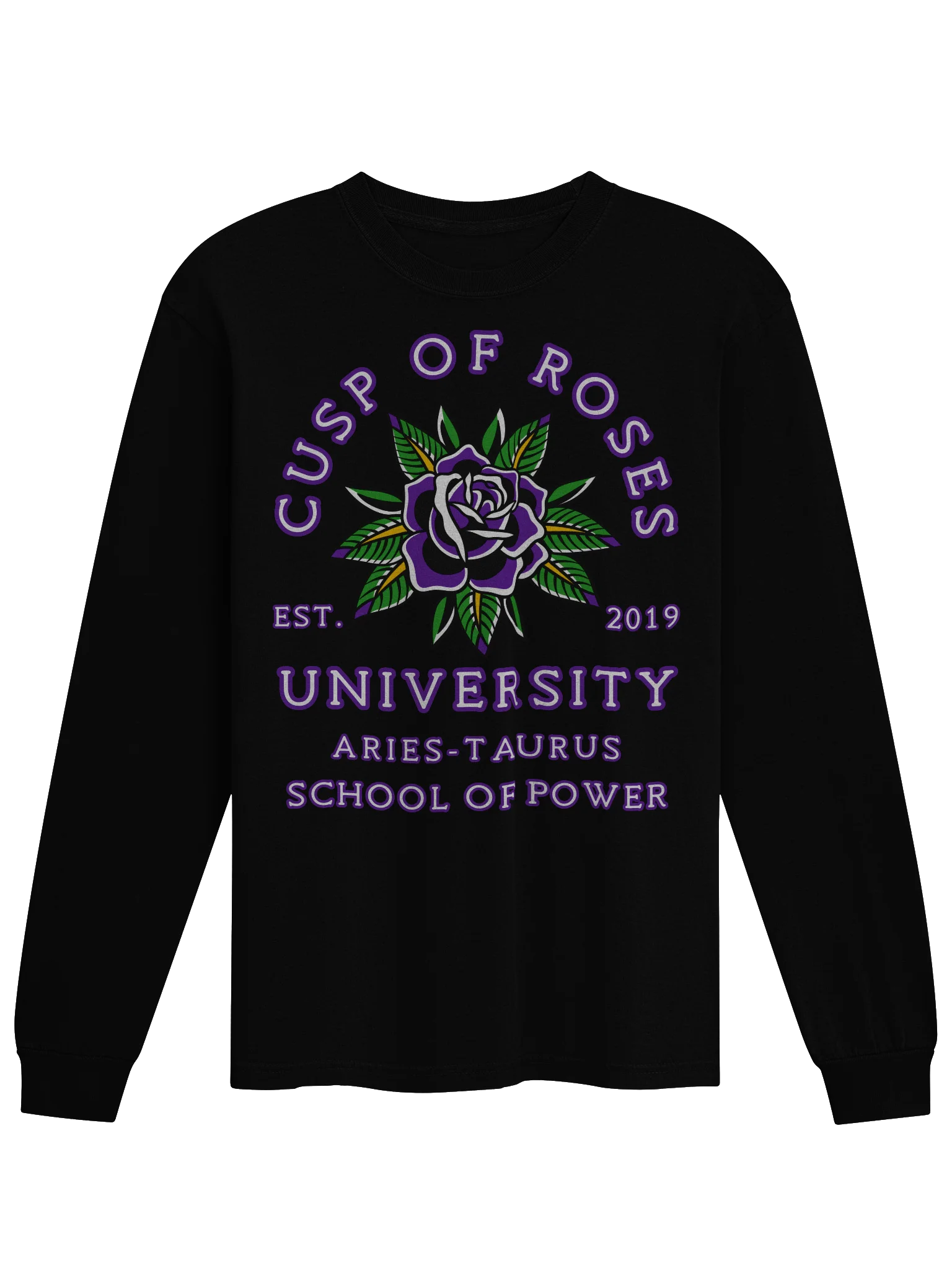 school of power long tee product image (1)