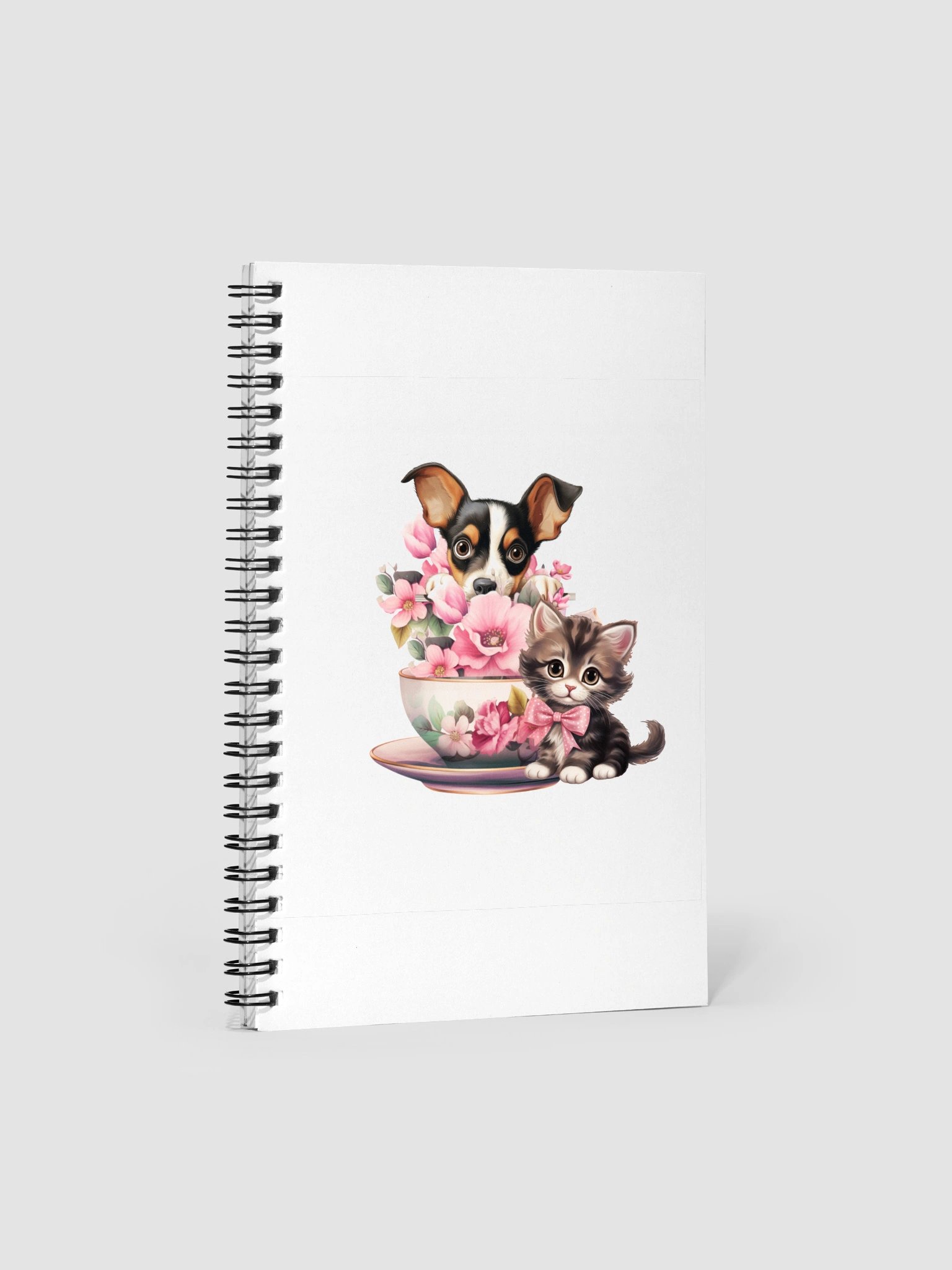 Dog & Cat Floral Notebook product image (1)