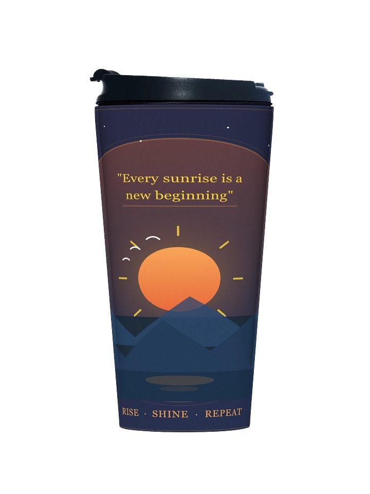 Sunrise Travel Mug – Every Sunrise Is a New Beginning product image (1)