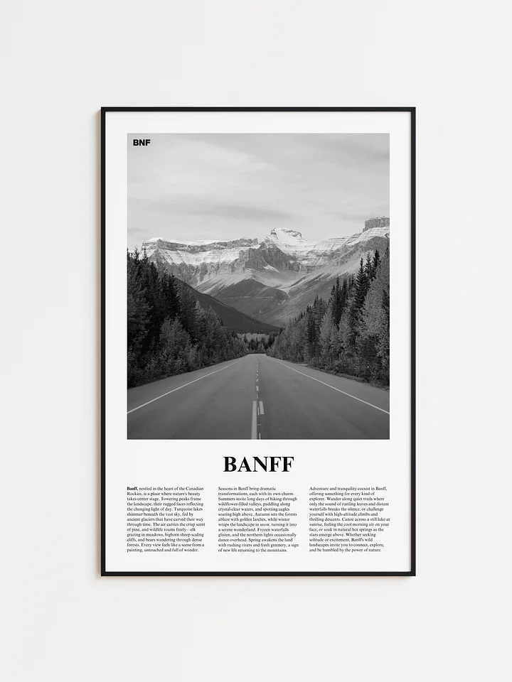 Banff 03 Newspaper Poster | Framed product image (1)