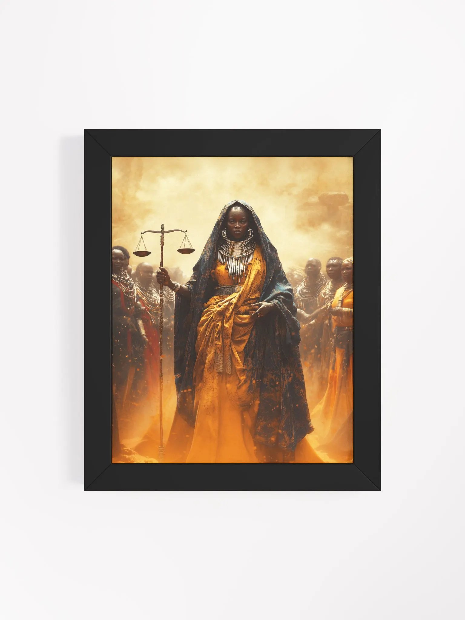 The African Great Mother: Guardian of Strength and Morality - Framed Matte Poster product image (41)