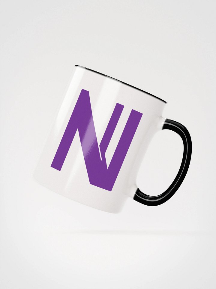 Flaskn white mug (purple logo) product image (2)