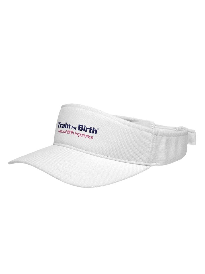 Train for Birth® Flexfit White Visor product image (2)