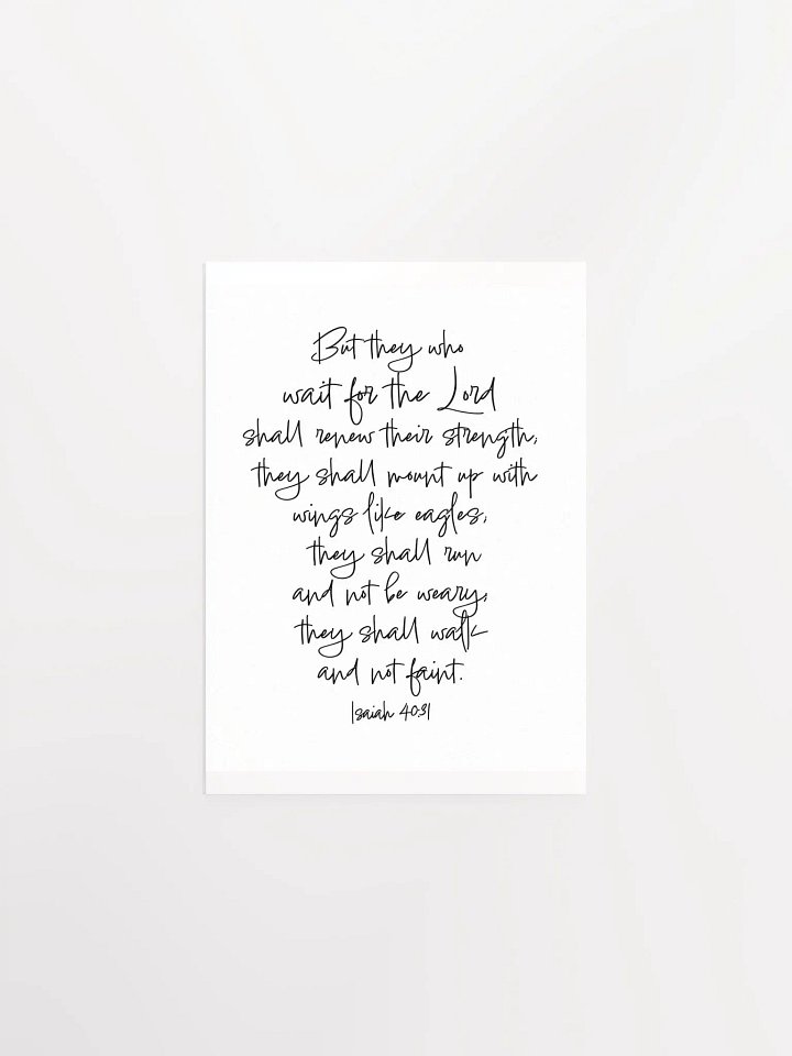 Mount Up With Wings Like Eagles - Print product image (1)
