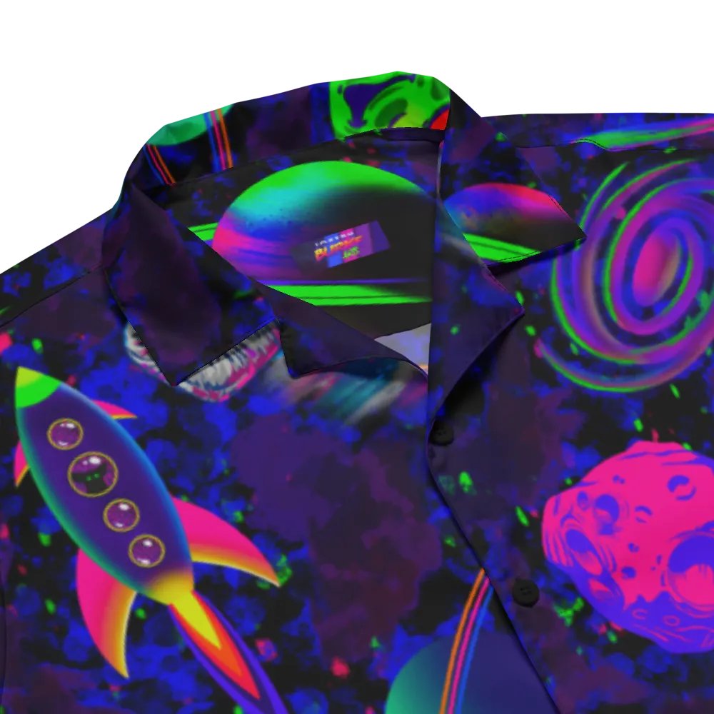 Gamma Galaxy Hawaiian Button up product image (3)