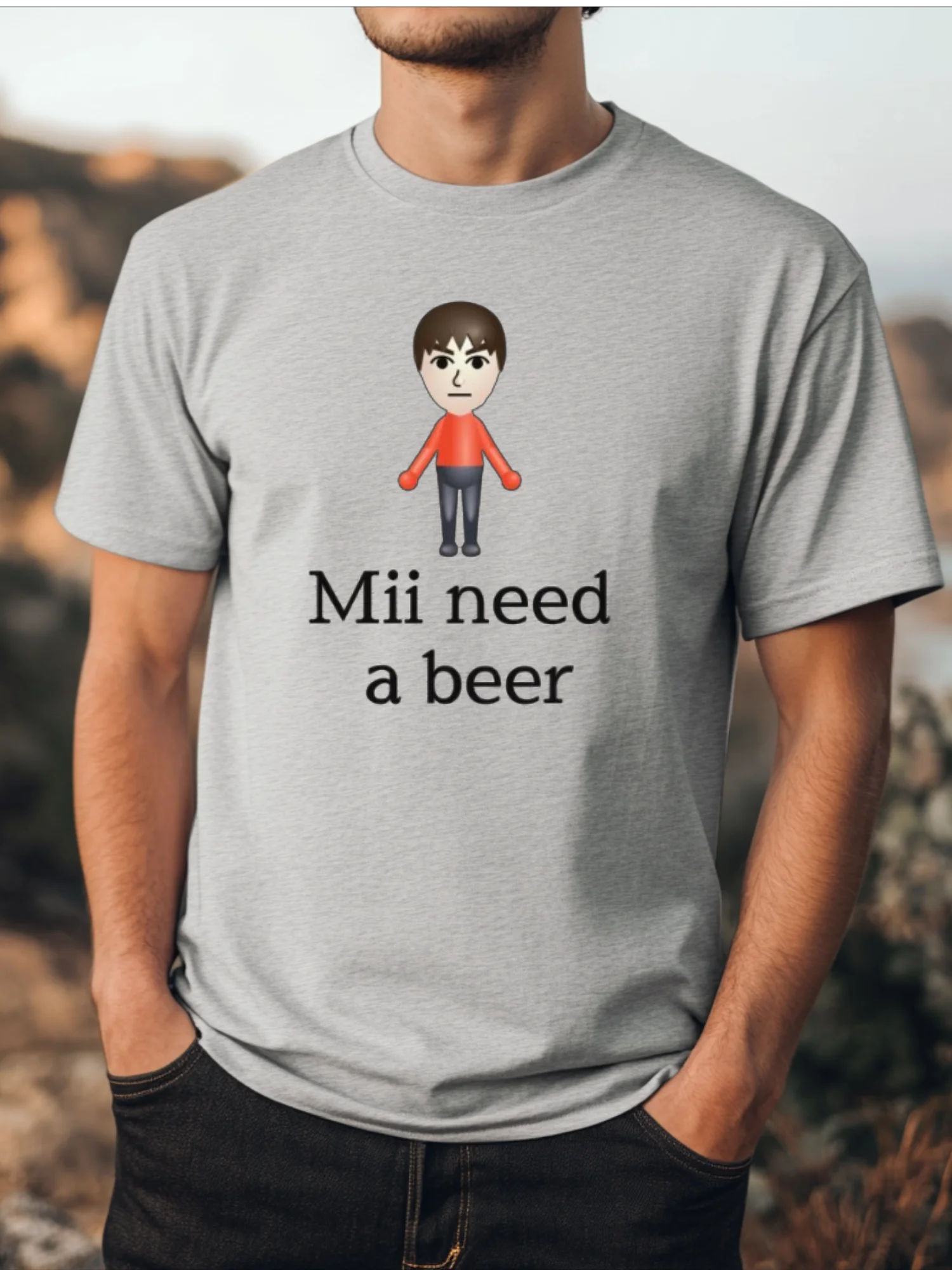 Mii Need A Beer Shirt product image (2)