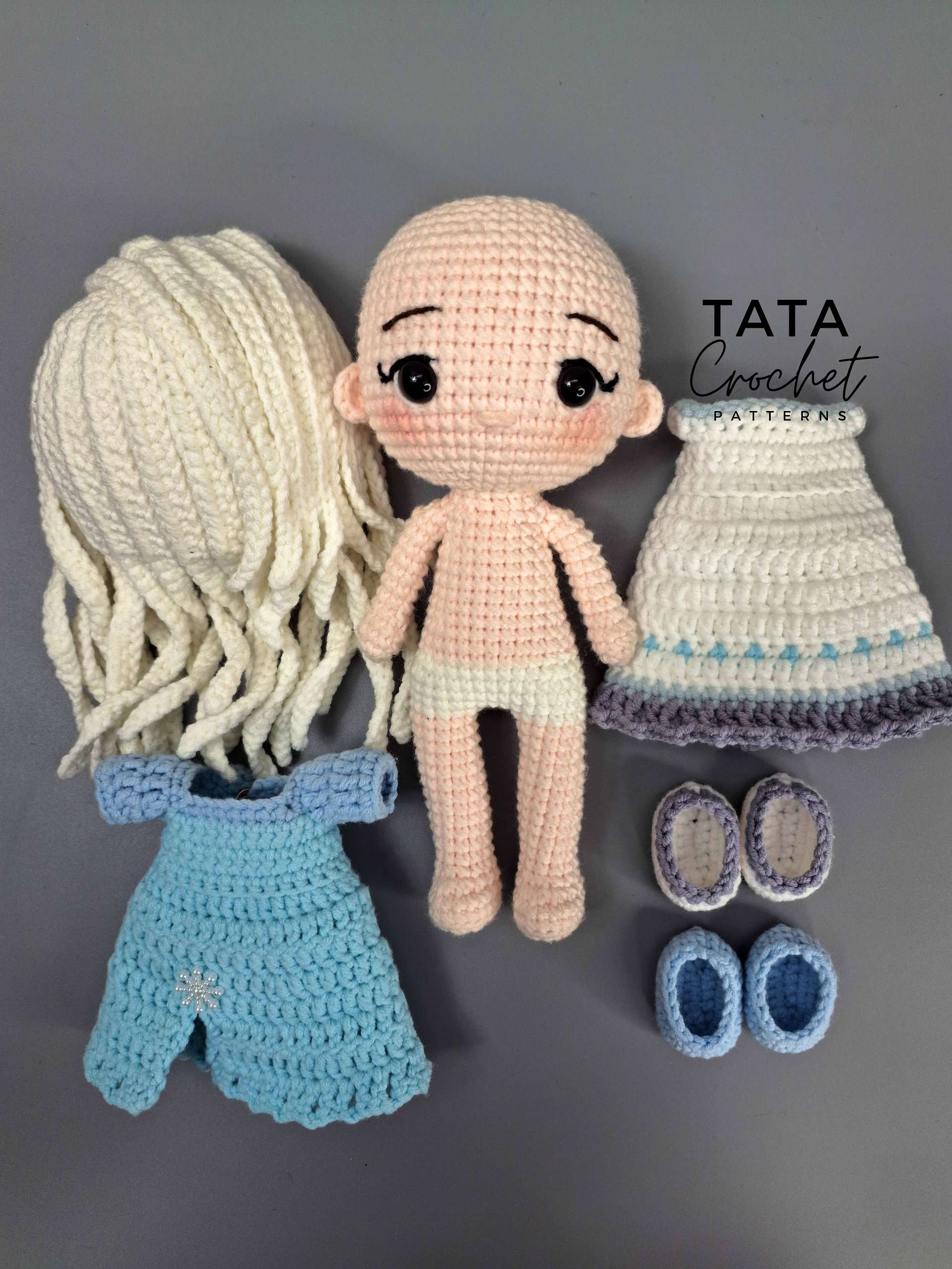 PDF -♡- Doll Dress Up & Transformation -♡- Princess Amigurumi Crochet Pattern product image (2)