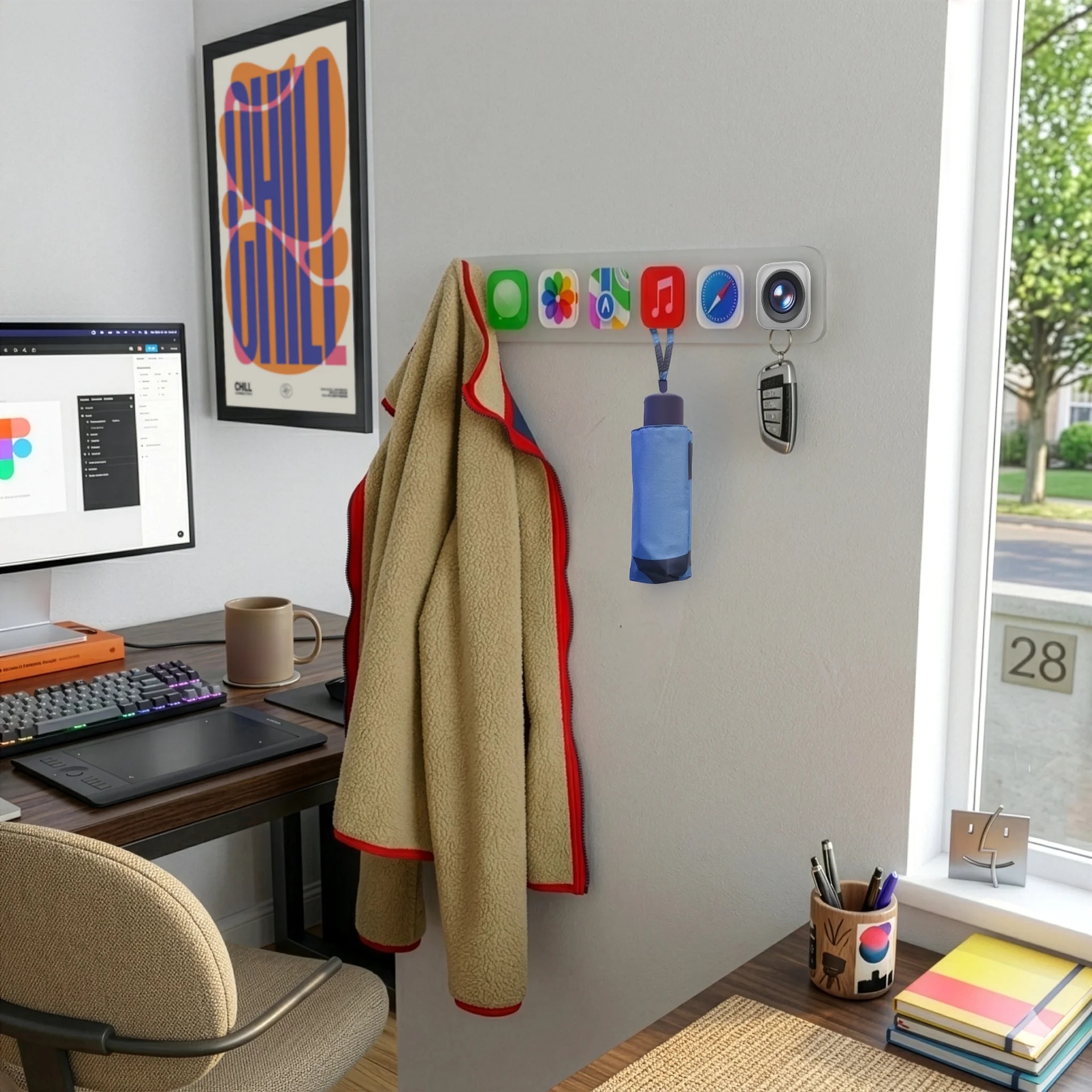 Custom App Icon Coat Rack product image (3)