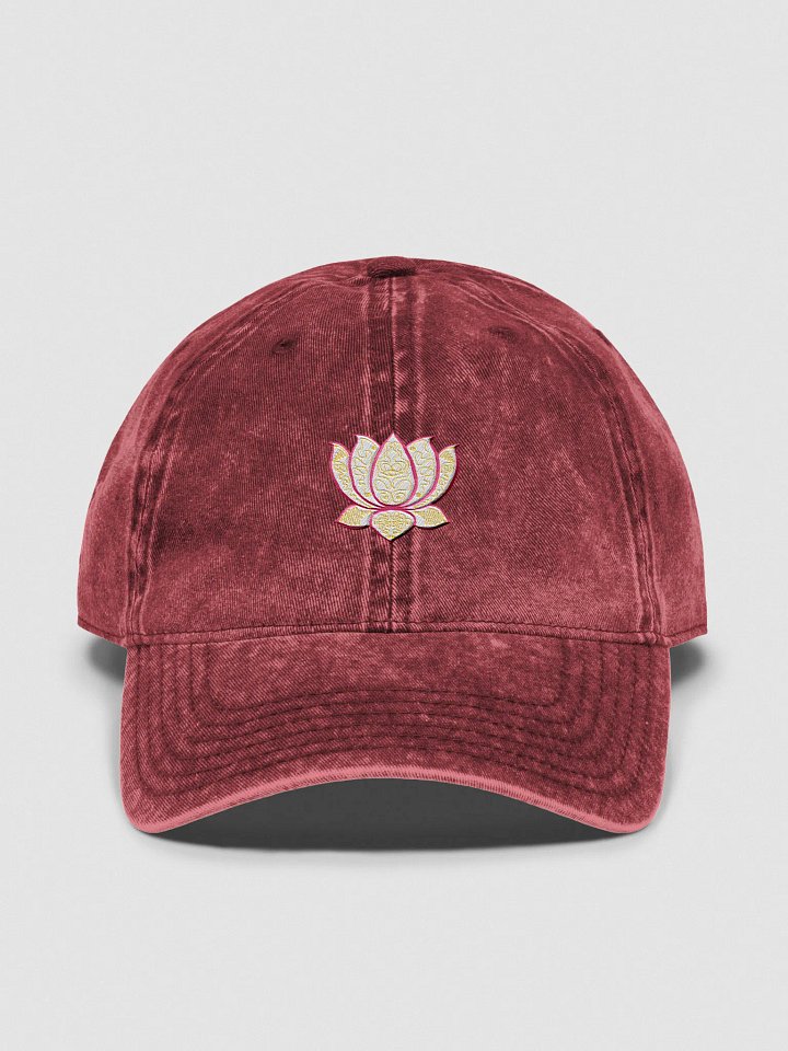 Golden Lotus Vintage Dad Hat product image (1)
