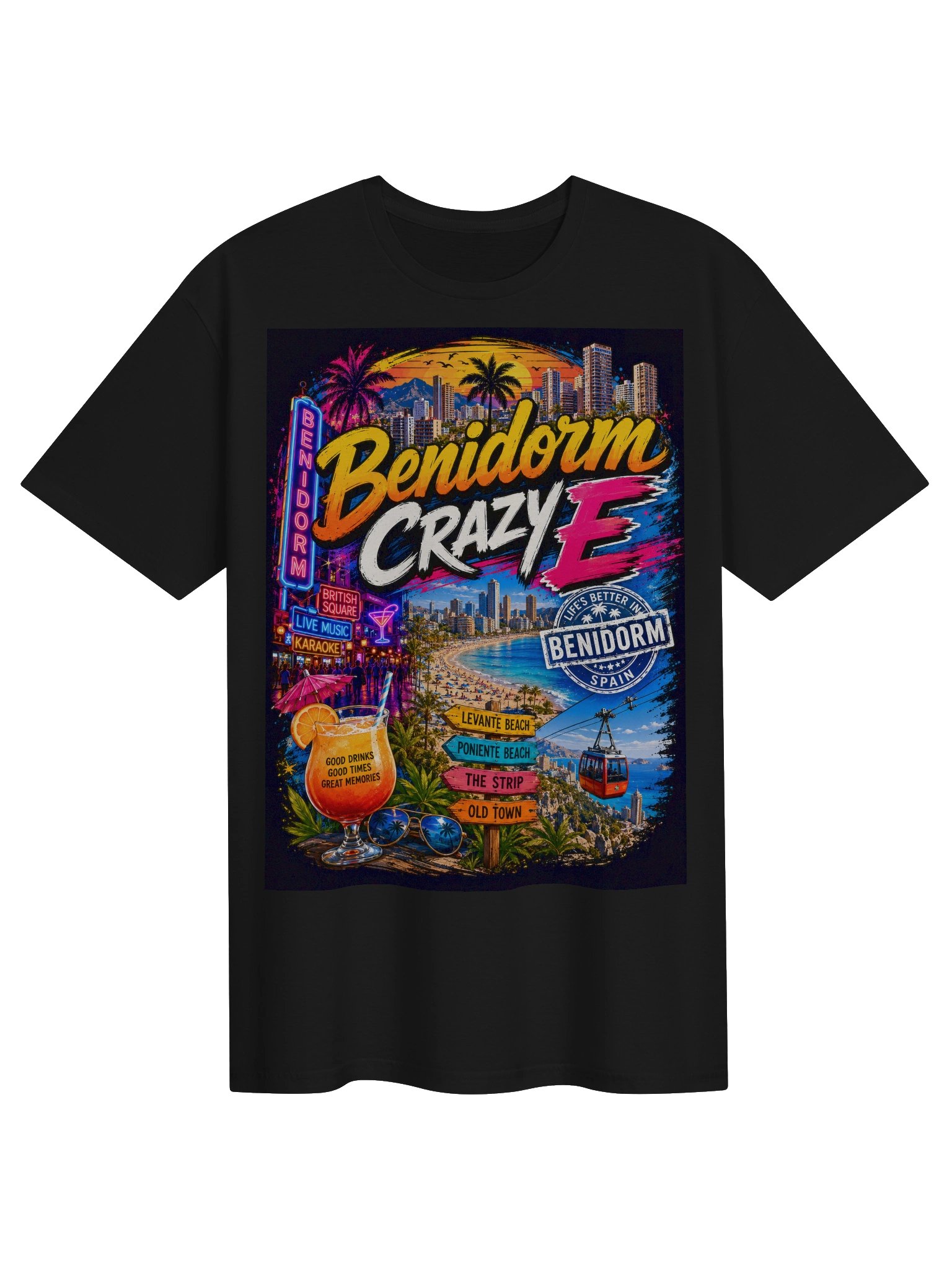 Benidorm Crazy Travel Tee product image (4)