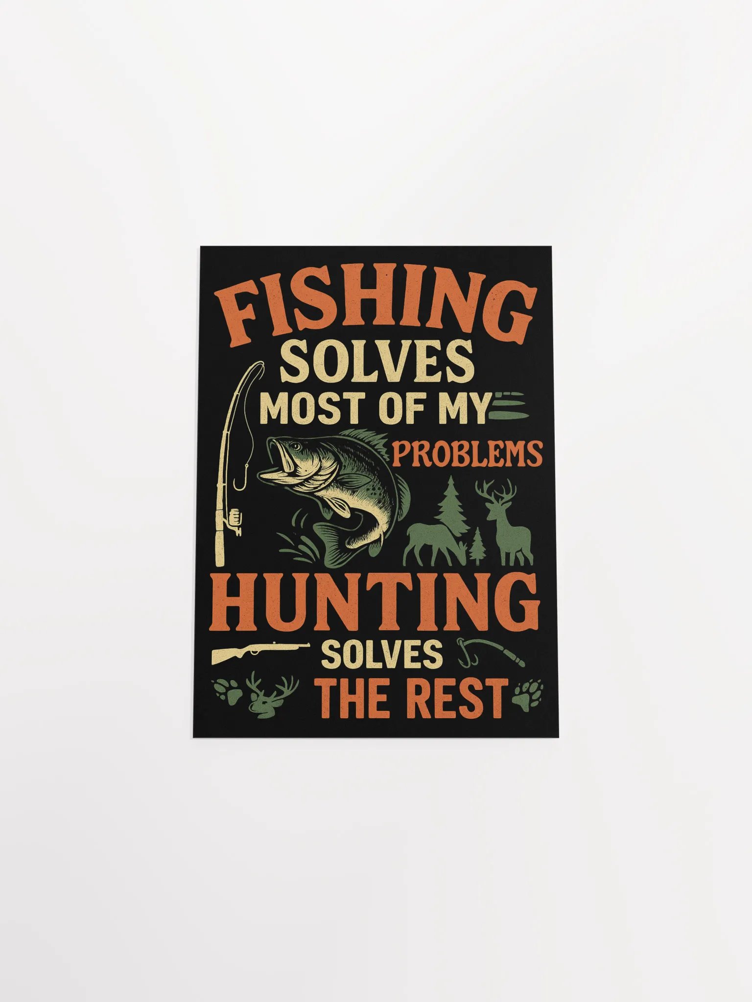 Fishing & Hunting Wall Art – Funny Cabin Poster product image (8)