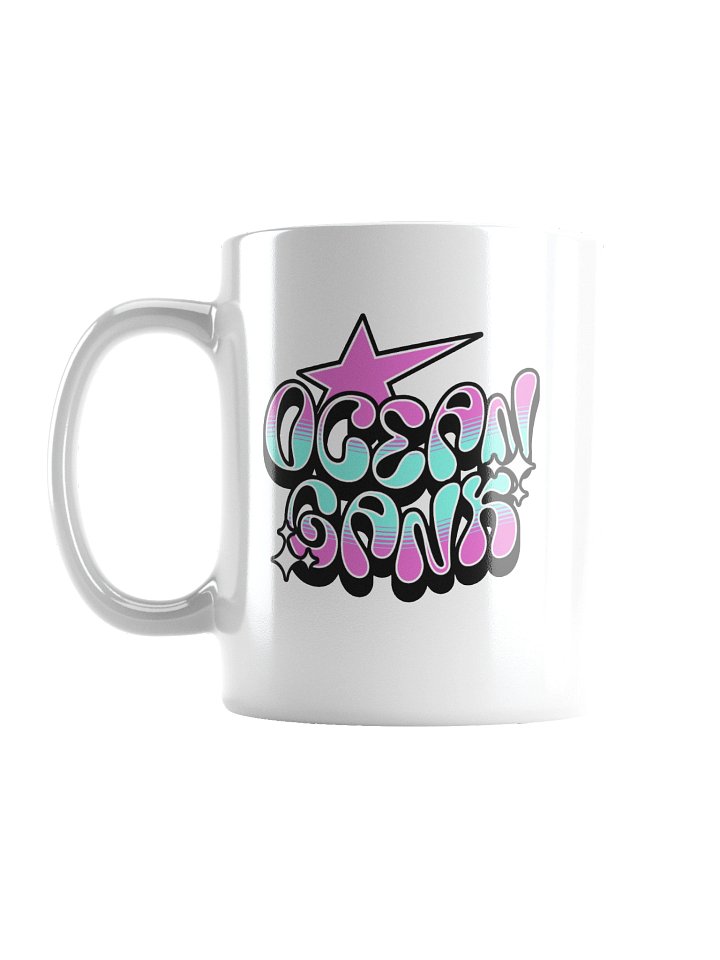 Ocean Gank Vibes Ceramic Coffee Mug Y2K Urban Typography product image (1)