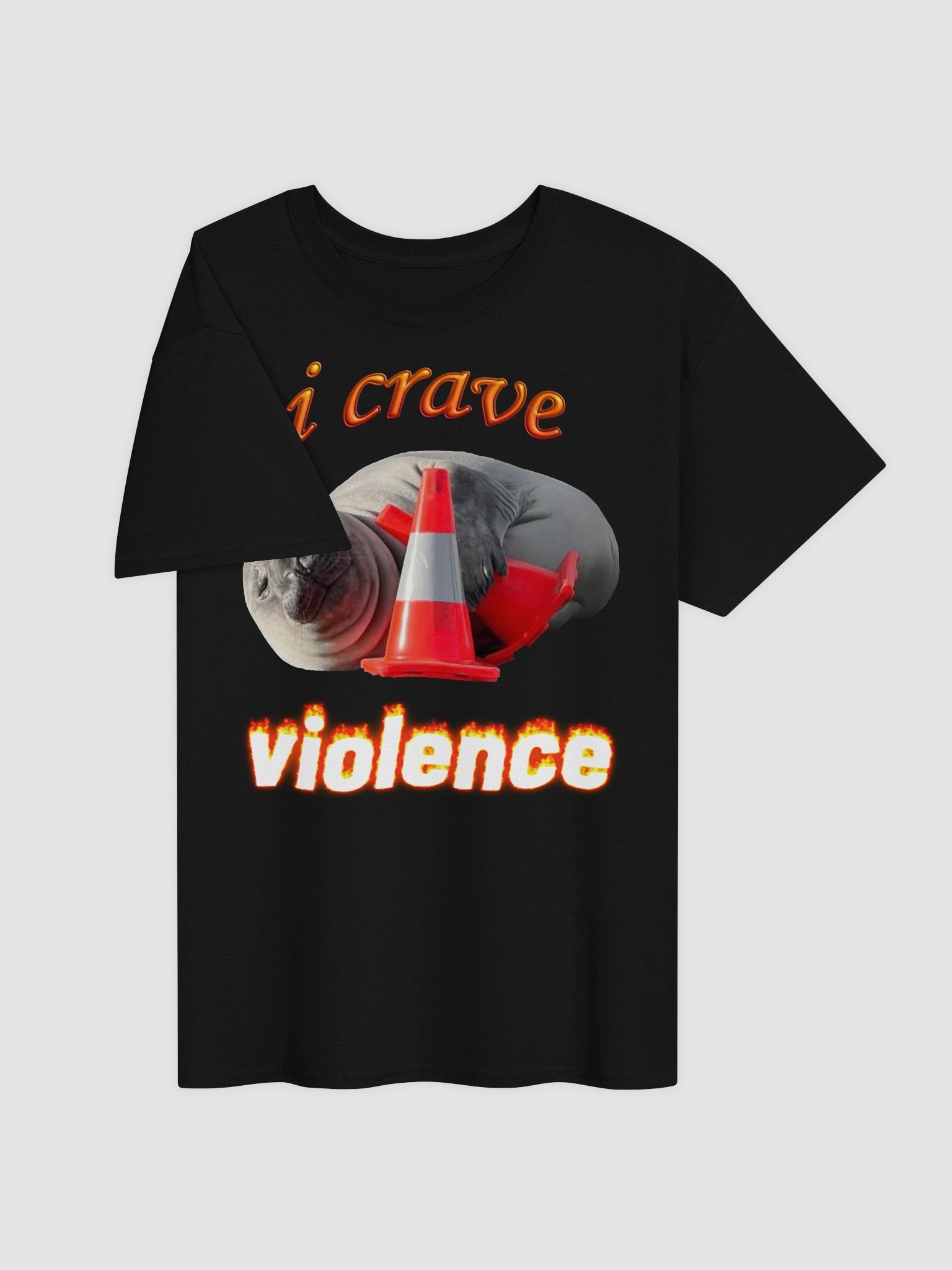 Neil The Seal - I Crave Violence T-shirt product image (23)
