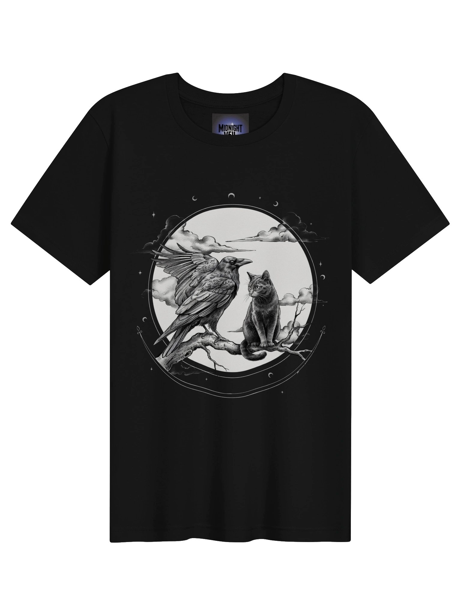 Moonlit Cat & Bird Circle Tee product image (9)
