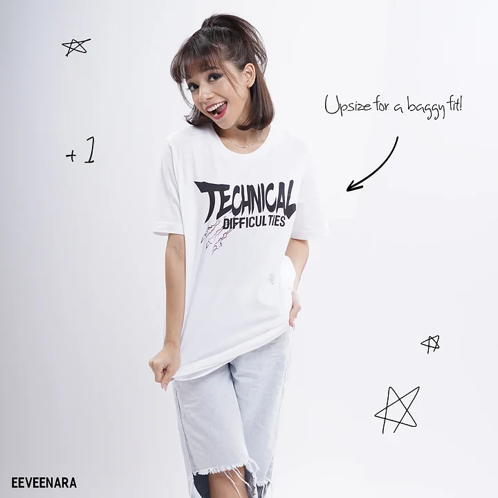 TECHNICAL DIFFICULTIES TEE - [WHITE] product image (1)