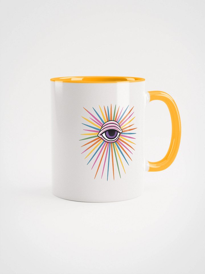 Yellow PWR Radiating Eye Mug product image (1)