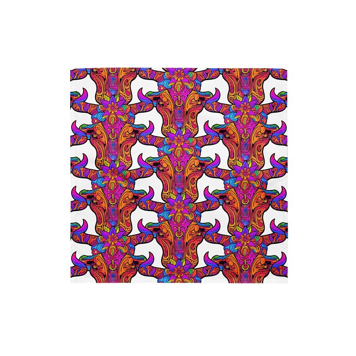 Neon Bull Skull - Bandana product image (1)