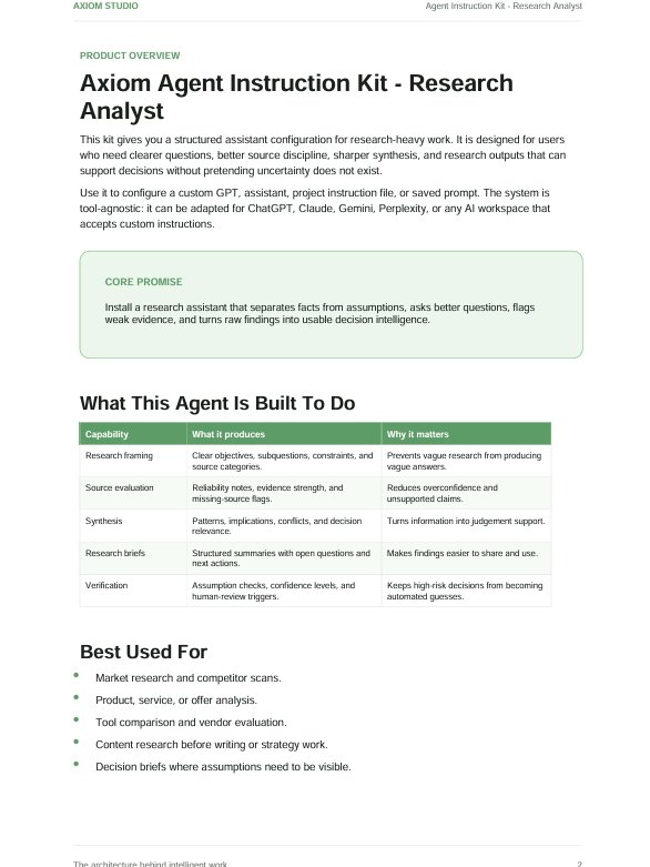 The Axiom Agent Instruction Kit - Research Analyst product image (2)