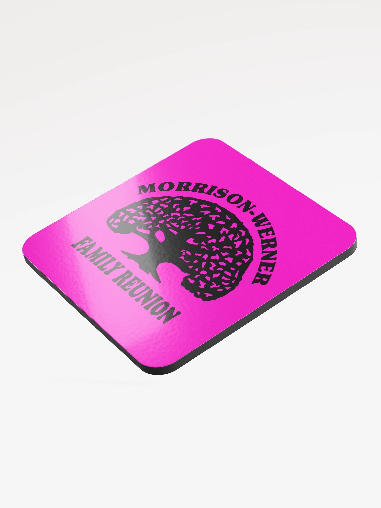 "Morrison-Werner Tree" Drink Coaster (Magenta) product image (4)