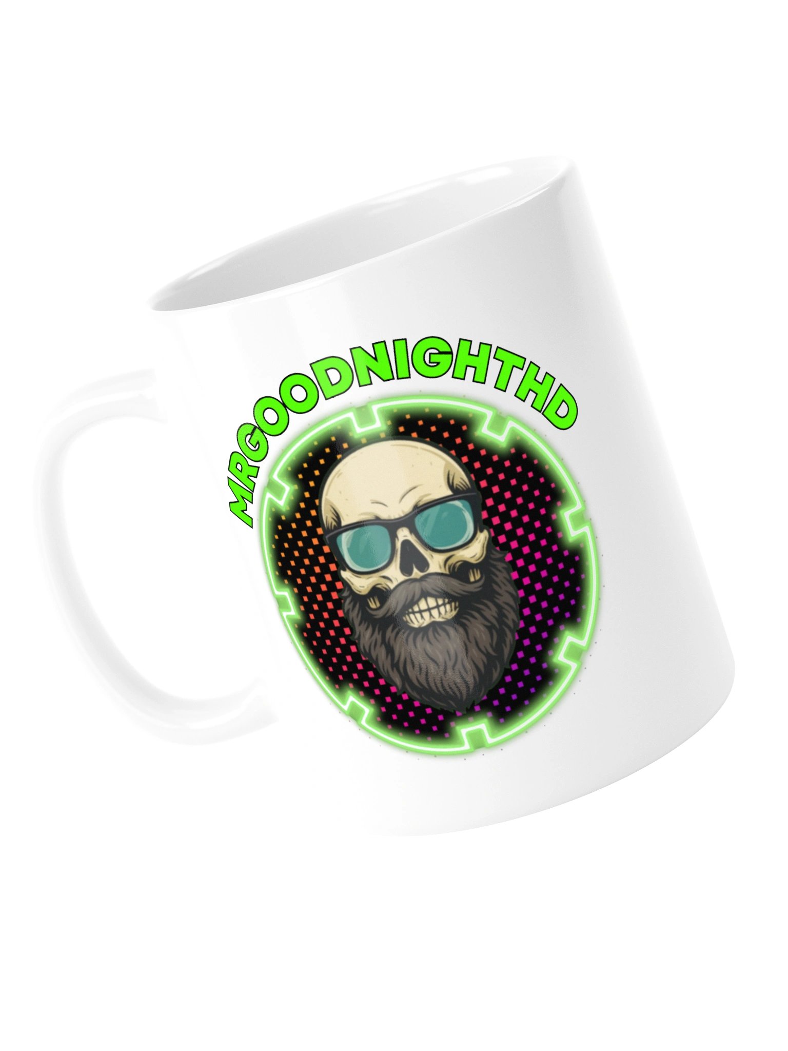 Official MRGOODNIGHTHD Skull Logo Ceramic Coffee Mug (White) product image (13)