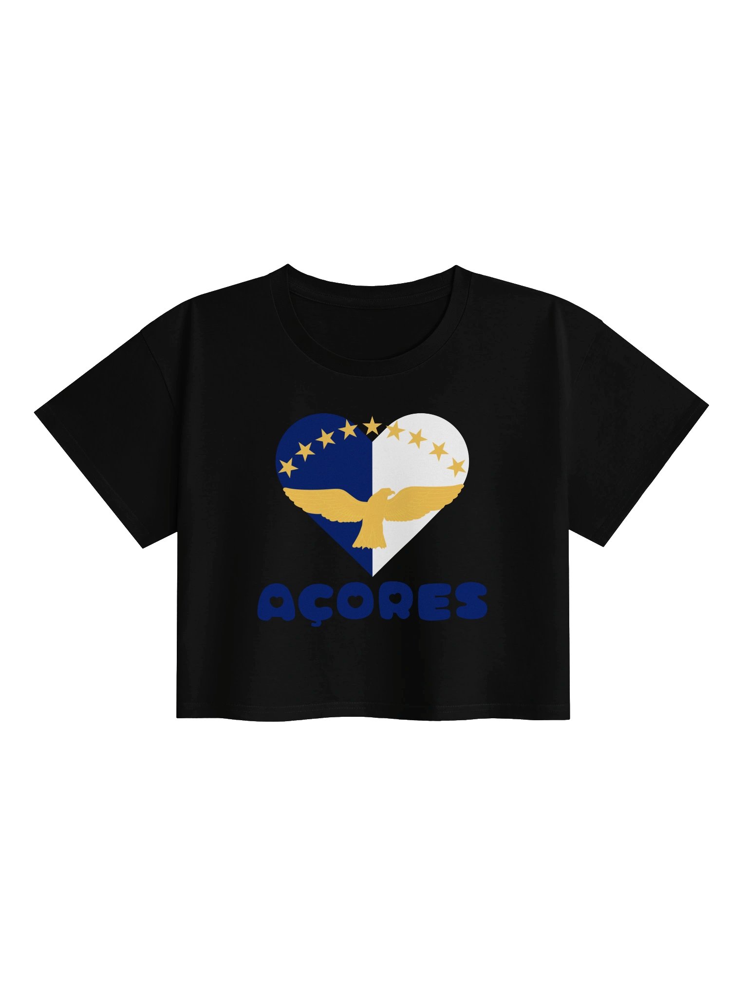 flag heart azores crop tee product image (1)