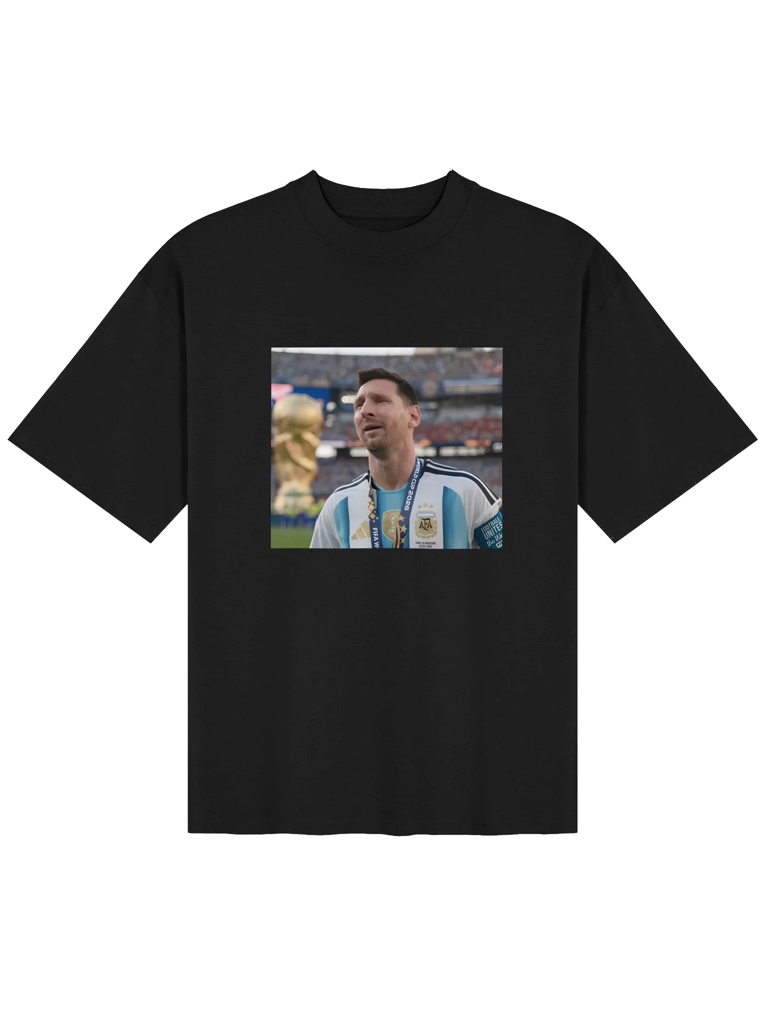 Lionel Messi Crying 2026 World Cup Final Graphic Shirt product image (3)