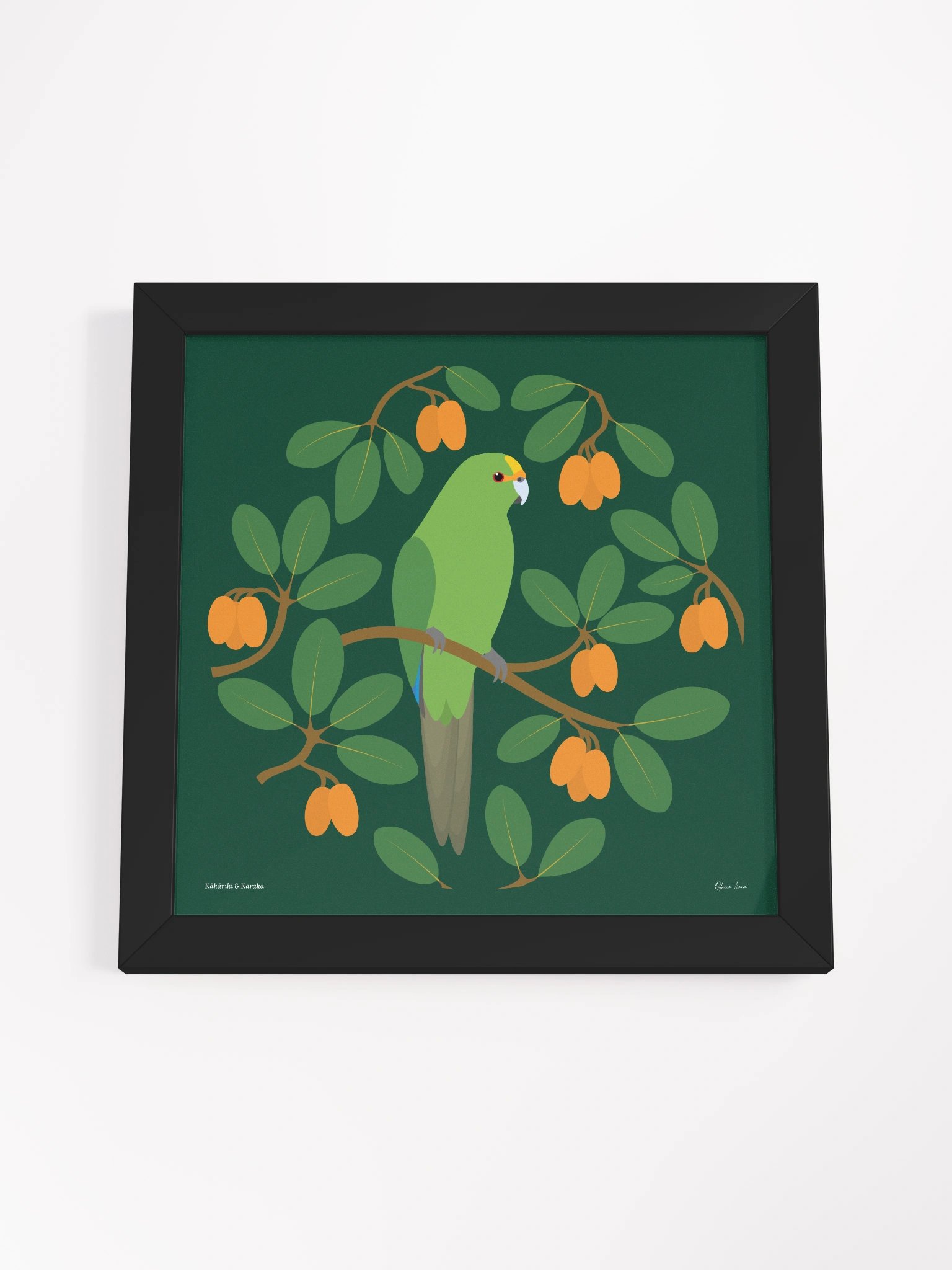 Kākāriki in Karaka Framed Wall Art product image (4)