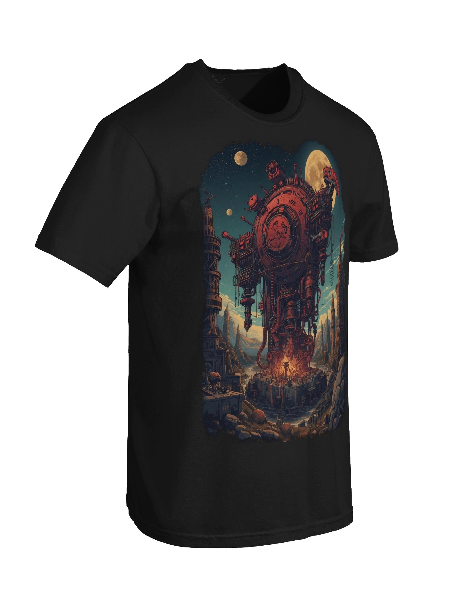 Retro-Futuristic Reactor Heavyweight T-Shirt product image (4)