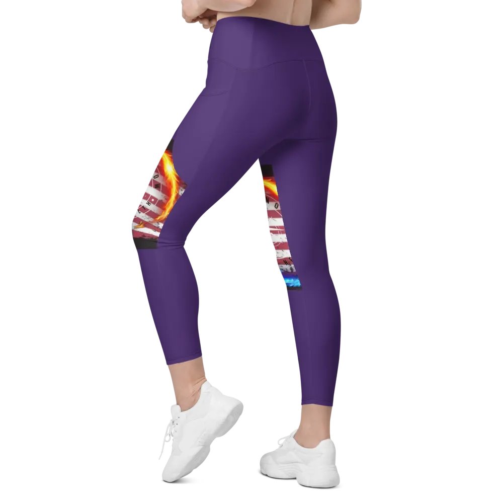 Leggings w pockets Purple product image (6)