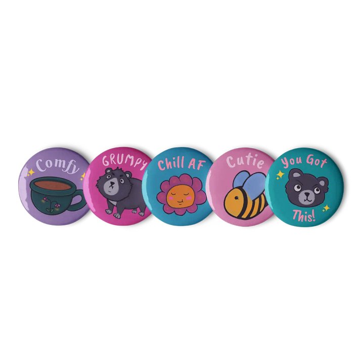 Grumpy Bear Pin Badges product image (1)