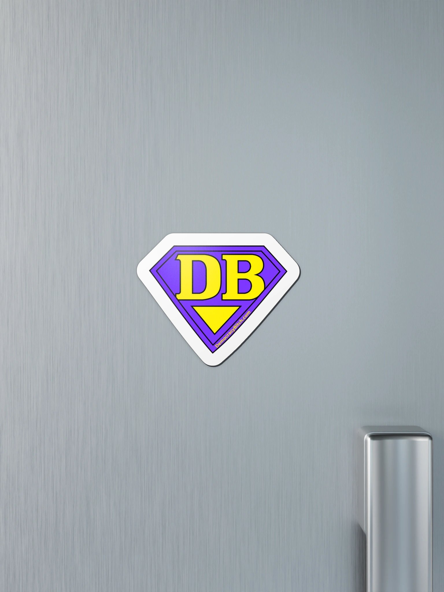 Democracy Bitch Shield Magnet | Democracy Bitch