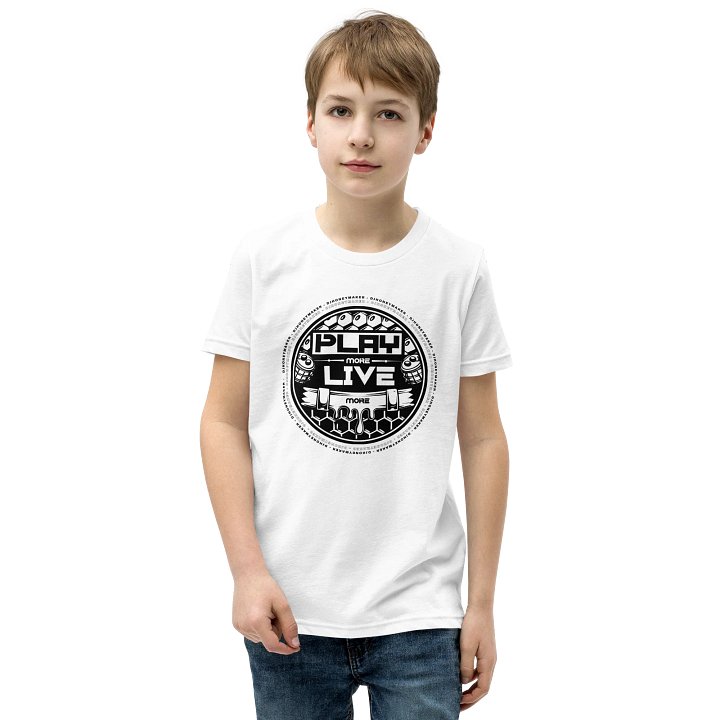 Play More Live More Youth Short Sleeve T-Shirt product image (73)