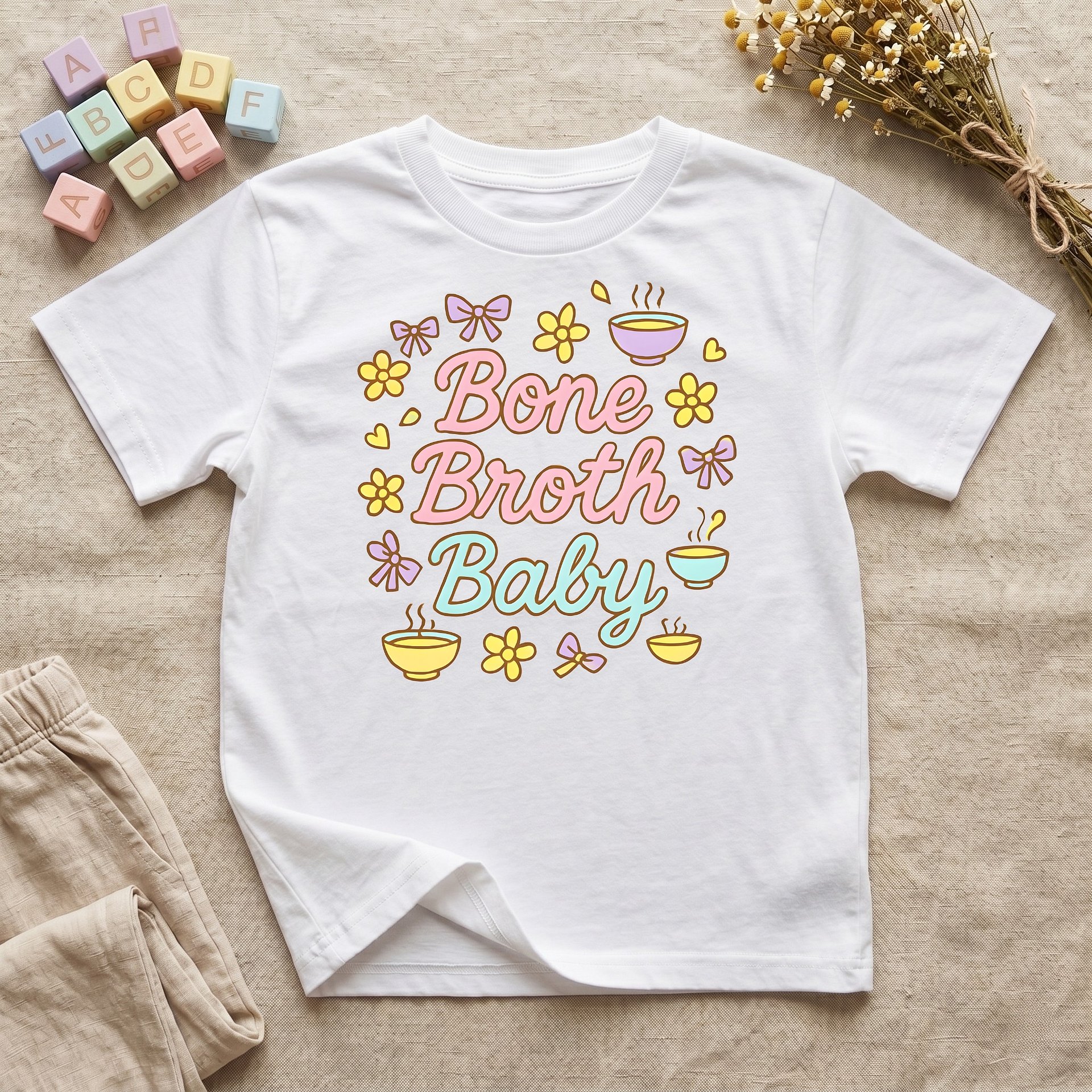 Kids: "Bone Broth Baby" Organic T-Shirt product image (1)