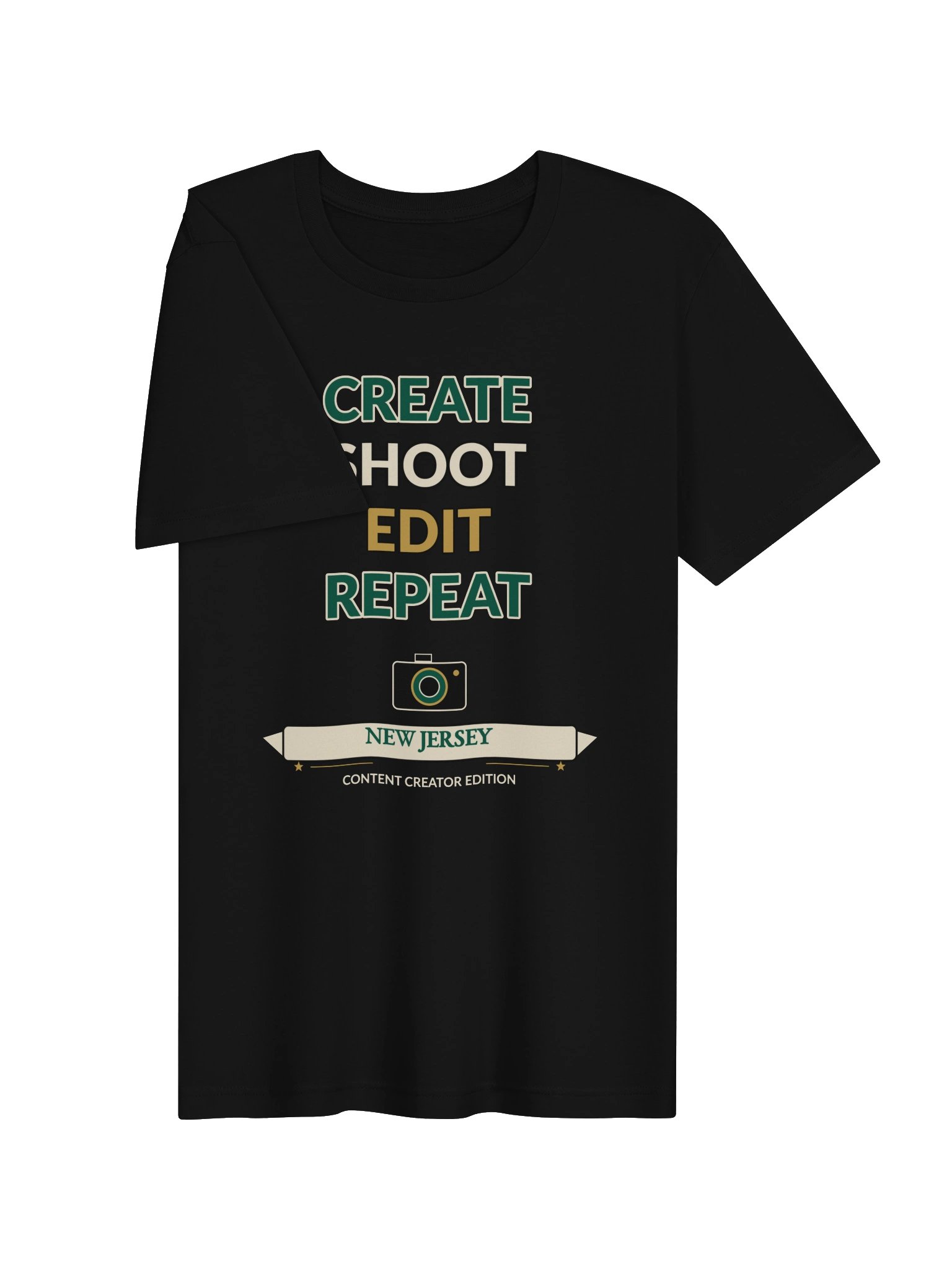 Create Shoot Edit Repeat New Jersey T-Shirt product image (3)