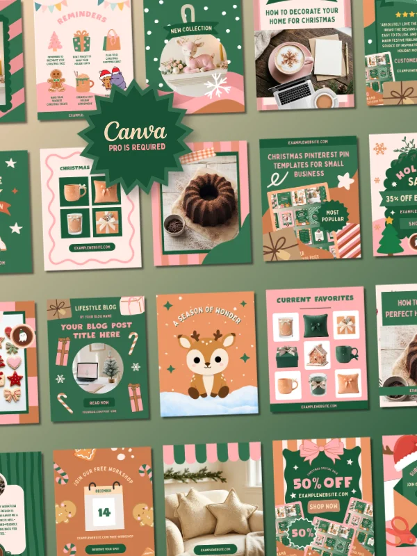 Coquette Christmas Instagram Story Templates product image (3)