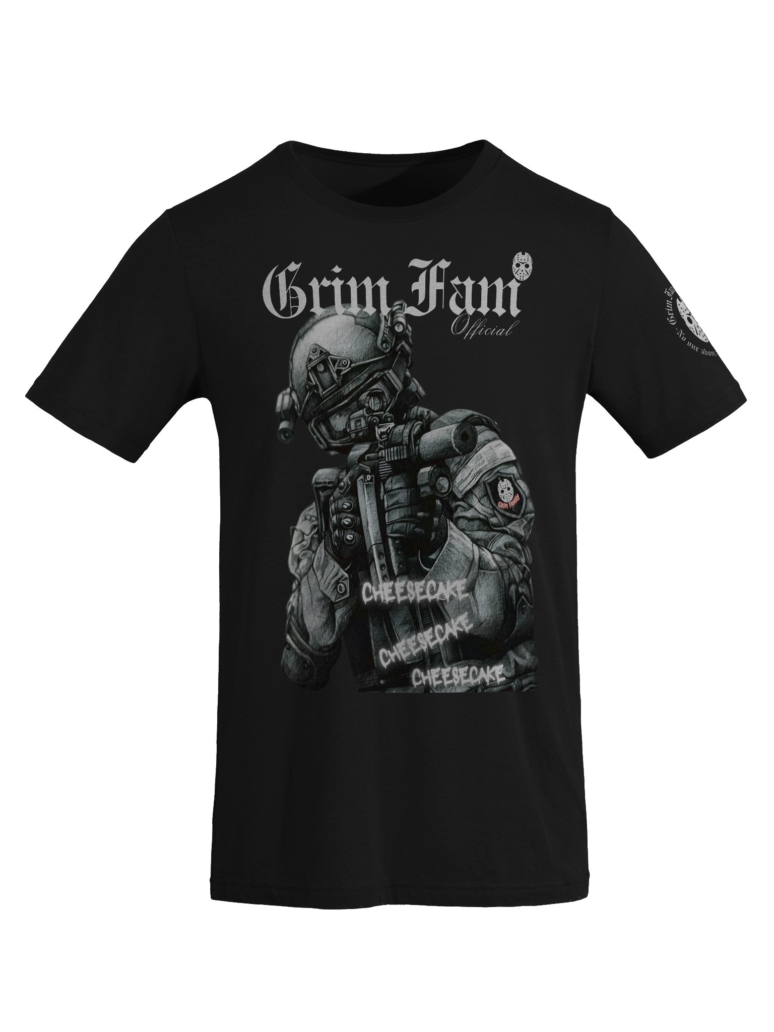 GRIM FAM — SQUAD GRIM FAM — CHAOS DIVISION | TEAM EXCLUSIVE: CHEESECAKE EDITION - SHIRT- #1 - Black / Navy / Blue / Red / Grey product image (1)