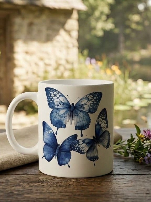 Blue Butterfly Mug product image (1)