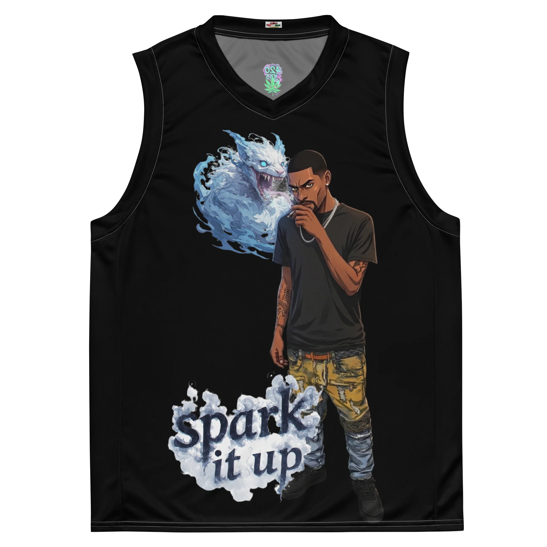 Smoke Warrior All-Over Basketball Jersey product image (2)