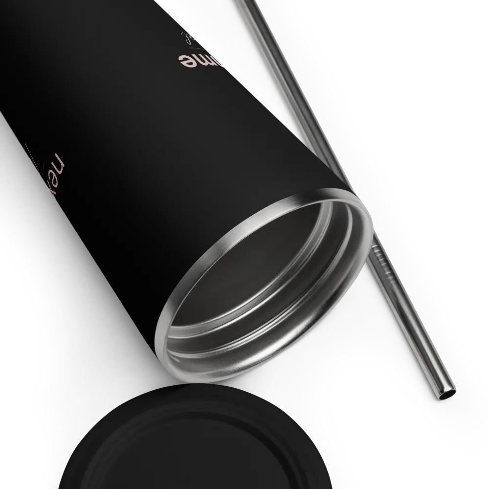 Insulated Tumbler Collection with Straw in Pink Logotype product image (3)