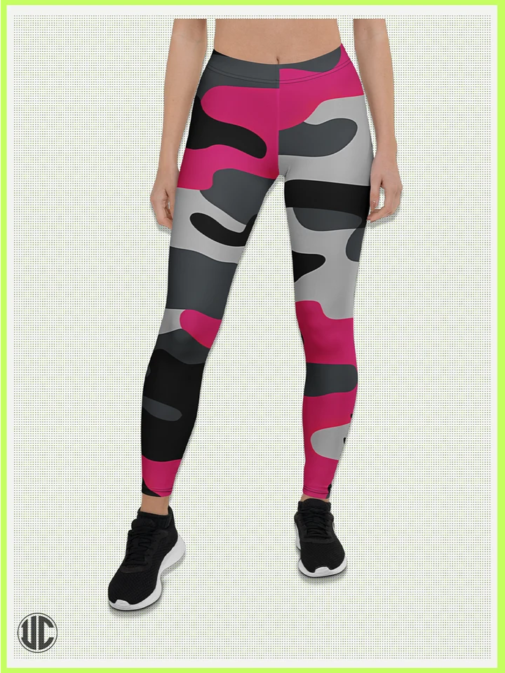 Savage Pink Camo – Women’s Leggings product image (1)