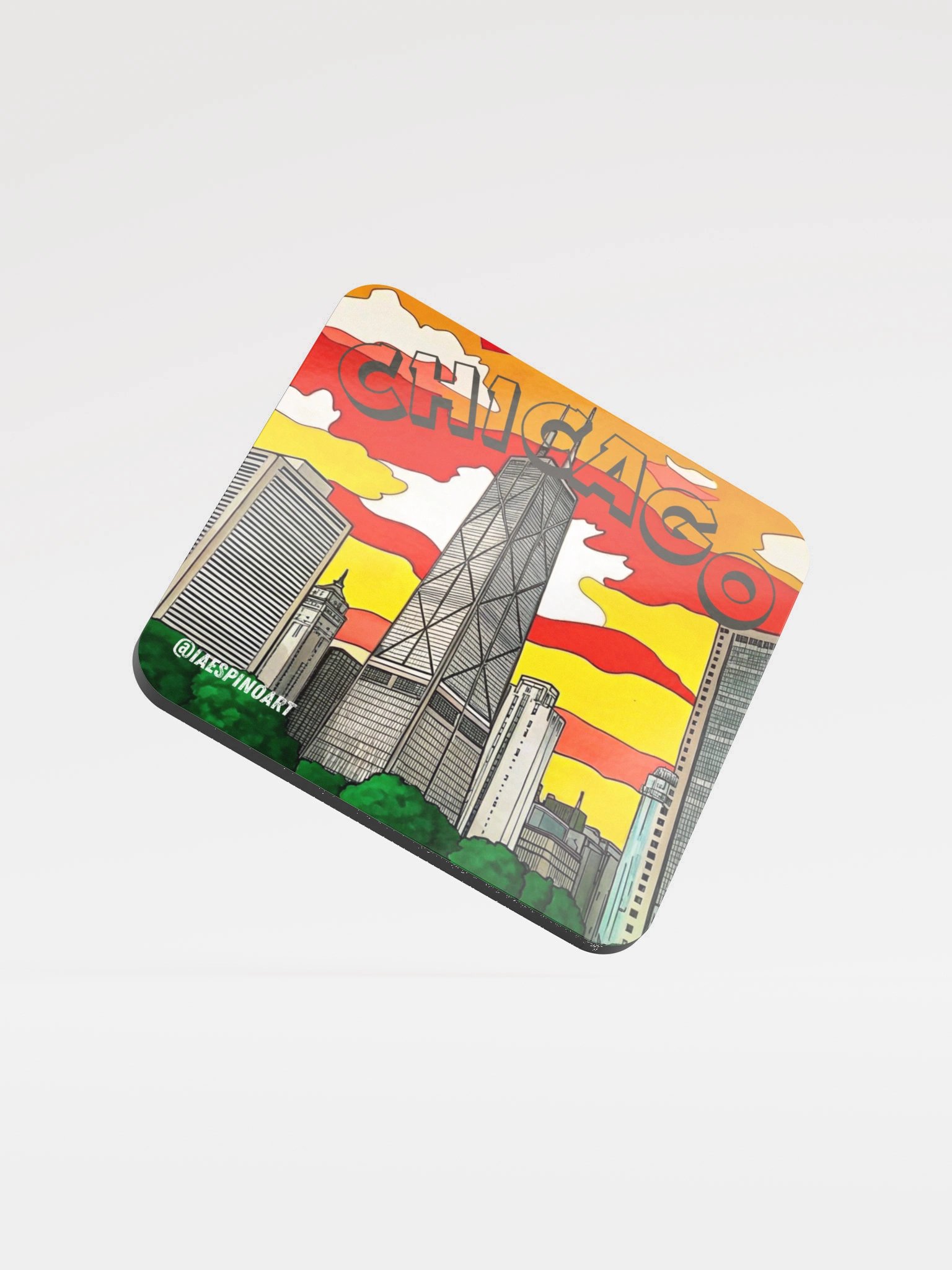 Chicago Gloss Coaster product image (1)
