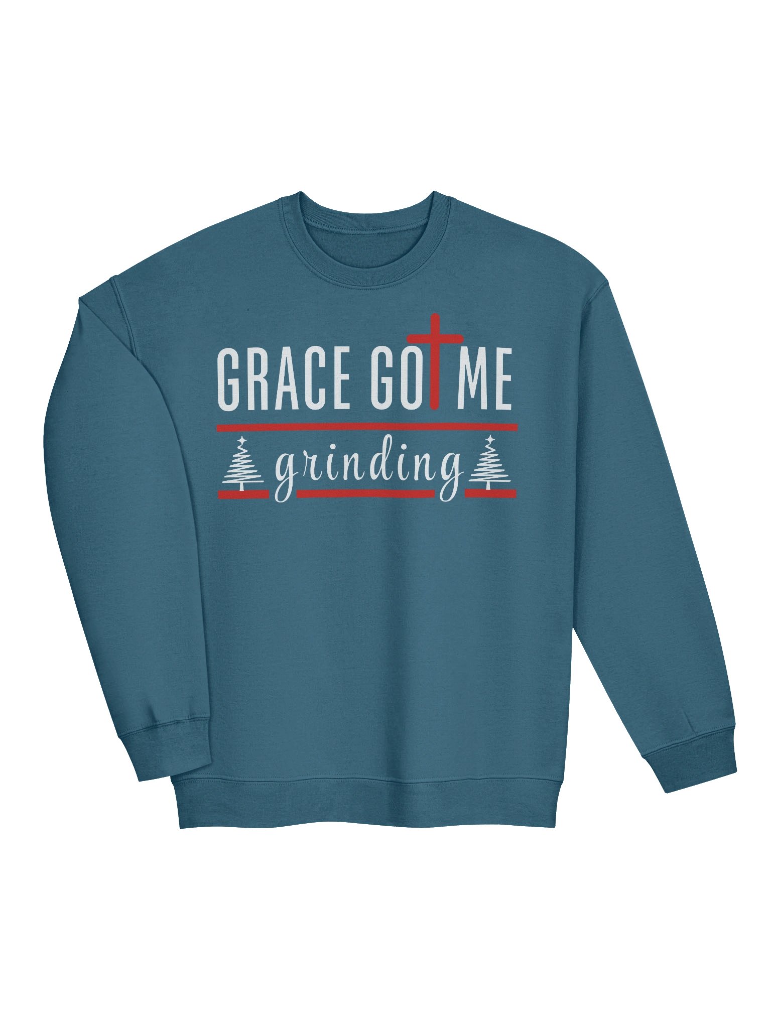 Grace Got Me Grinding Christian Sweater | Faith & Hustle Sweatshirt for Women | Inspirational Christian Apparel product image (8)