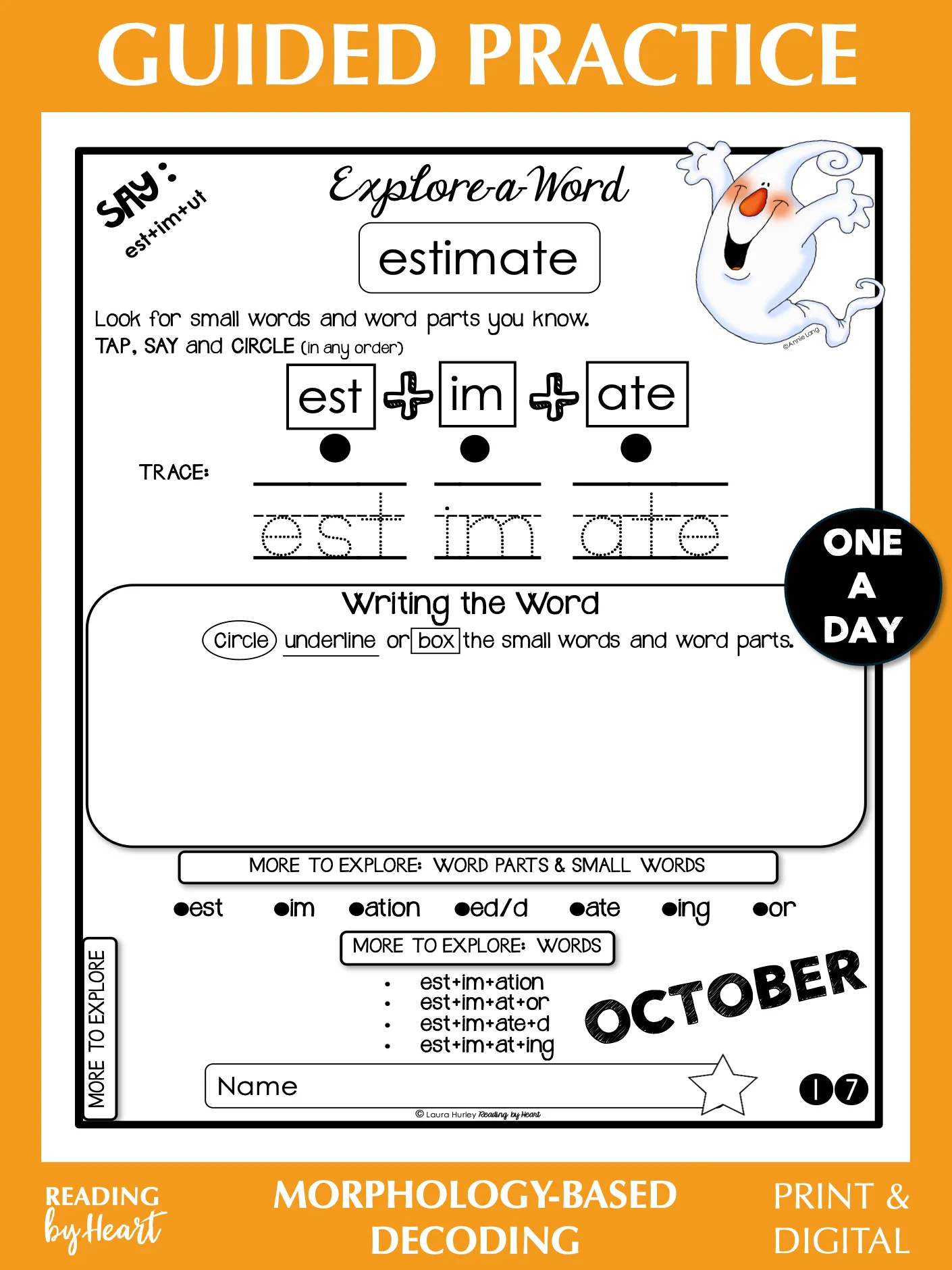 Multisyllabic Words: Guided Practice - October (Print & Digital) (Grades 4-8) product image (1)