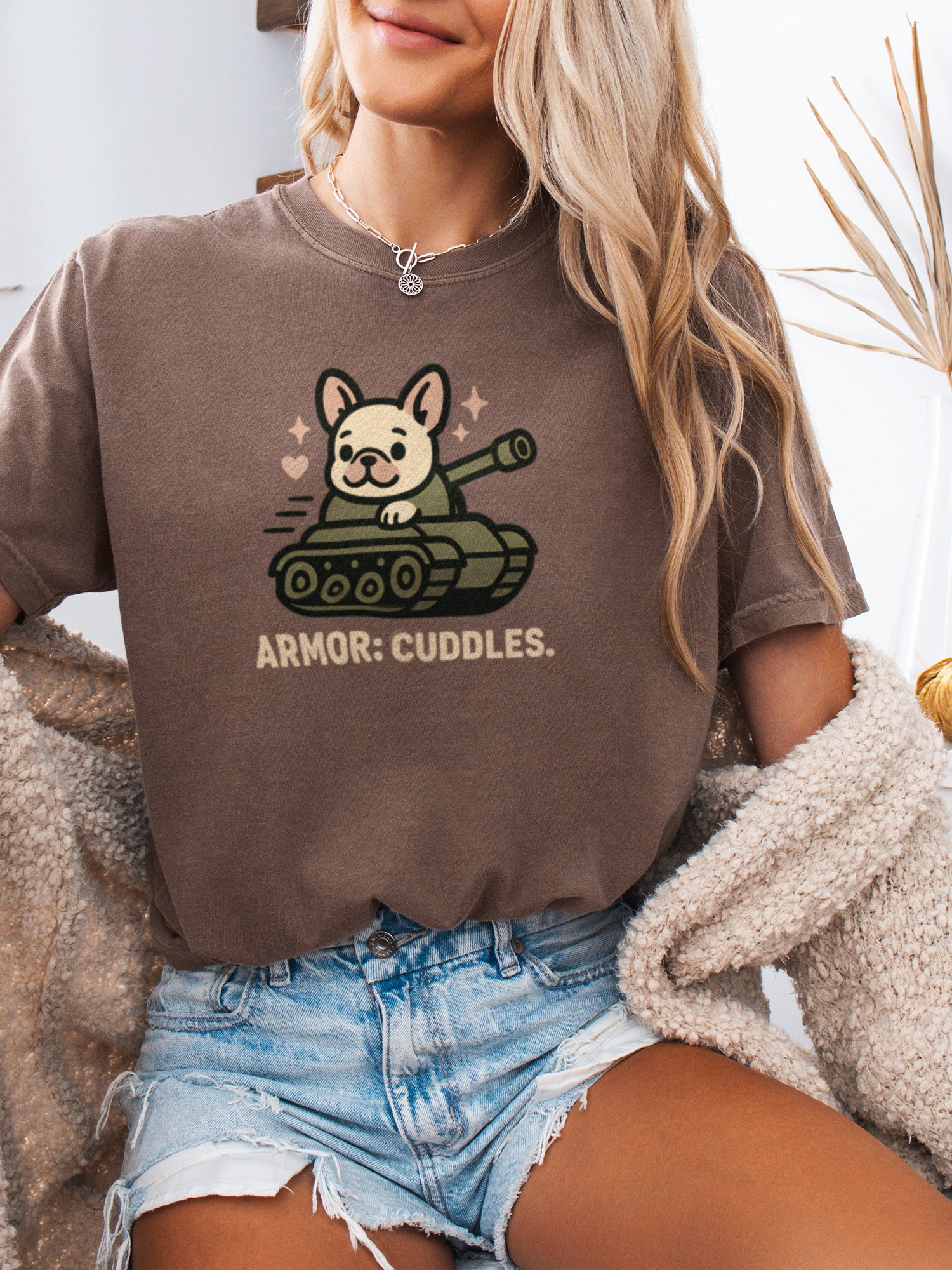 Tiny Tank Armor Cuddles (Frenchie) Tee product image (2)