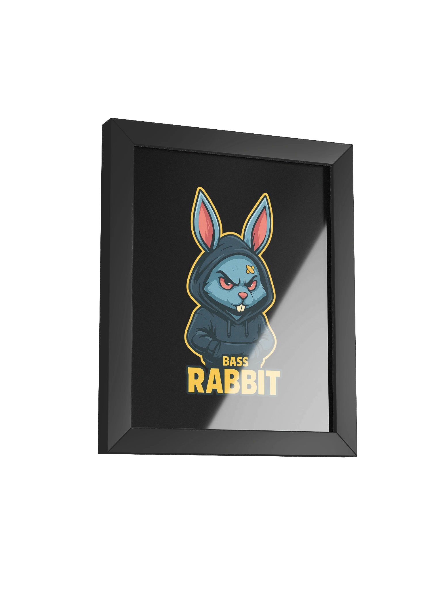 Framed High-Quality Bass Rabbit Poster (in) product image (2)