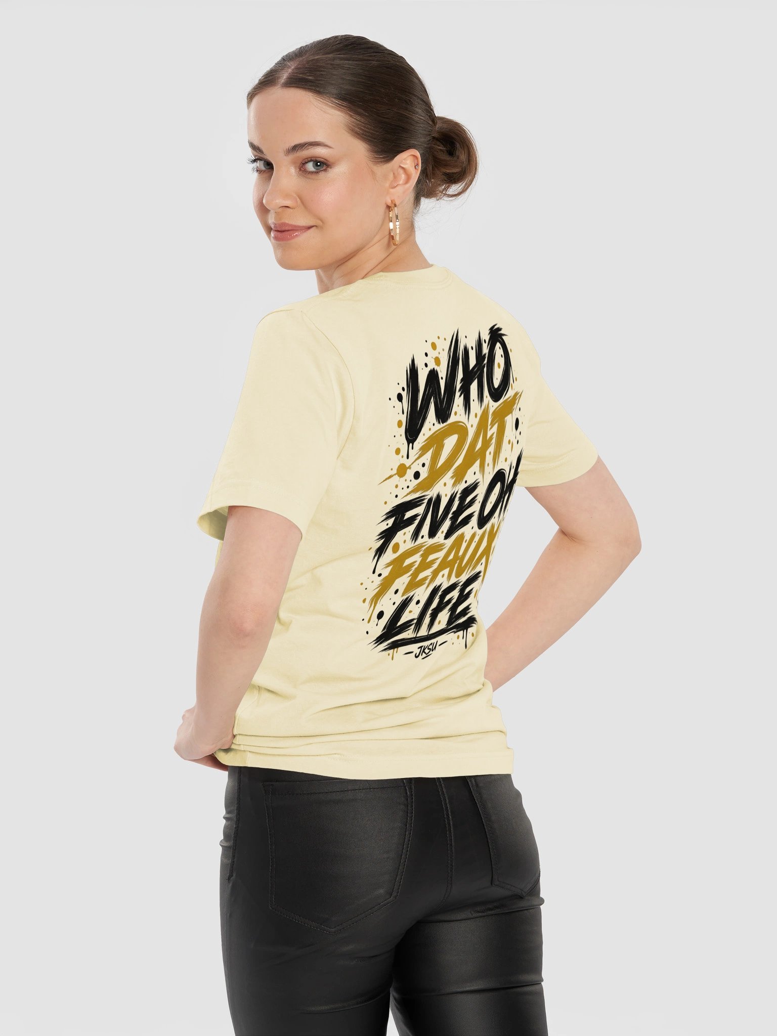 Just Keep Show'n Up "Who Dat Five Oh Feaux Life" Tee product image (26)