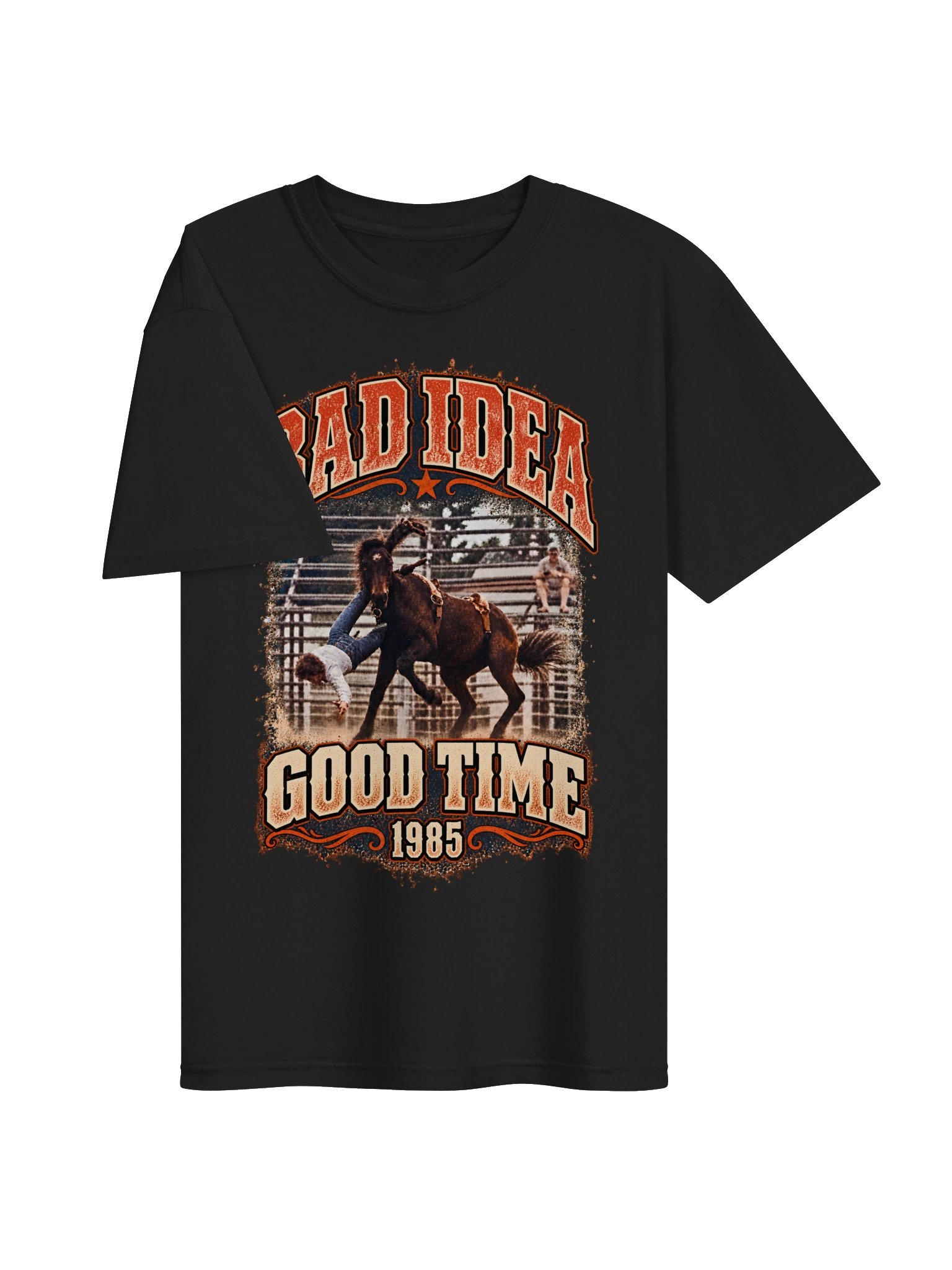 Vintage Rodeo T-Shirt — Bad Idea. Good Time. 1985 | Broken Arena™ product image (7)
