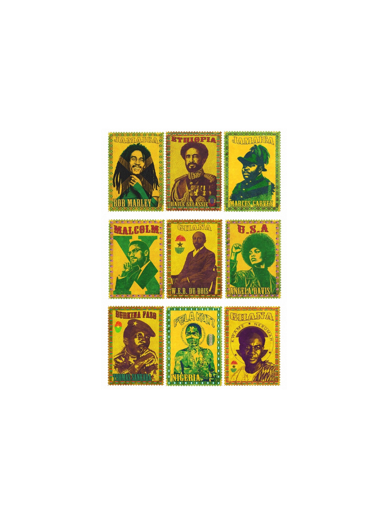 Pan-African Legacy Poster — 9 Icons of African & Diaspora Liberation product image (2)