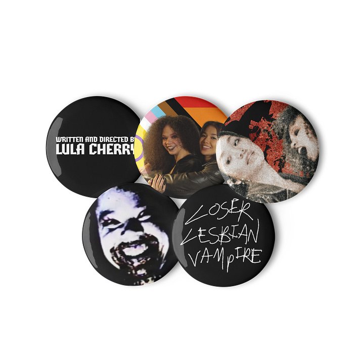 LOSER LESBIAN VAMPIRE Buttons (Set of 5) product image (2)